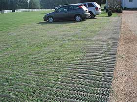Tenax GP Flex net in parking lot