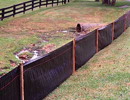 Tenax silt fence