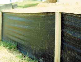 Tenax silt fence